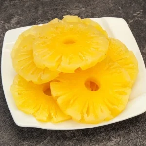 Canned pineapple slice in light syrup