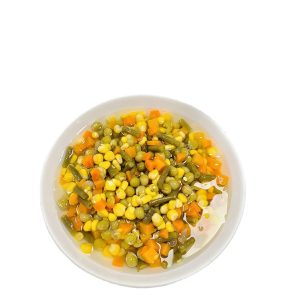 Canned mixed vegetables from Zhangzhou Raysun Company