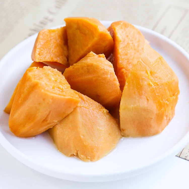 Factory directly canned sweet potato in light syrup
